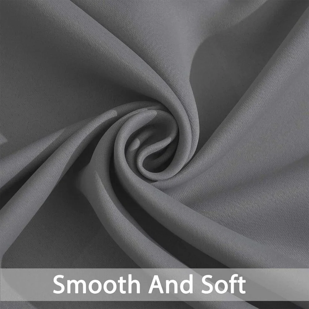 Yakamok Room Darkening Gray Blackout Curtains NIP